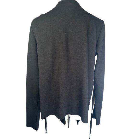 2/$30 ZARA Medium W/Collection Black Viscose Blend Waterfall Cardigan - Picture 10 of 15